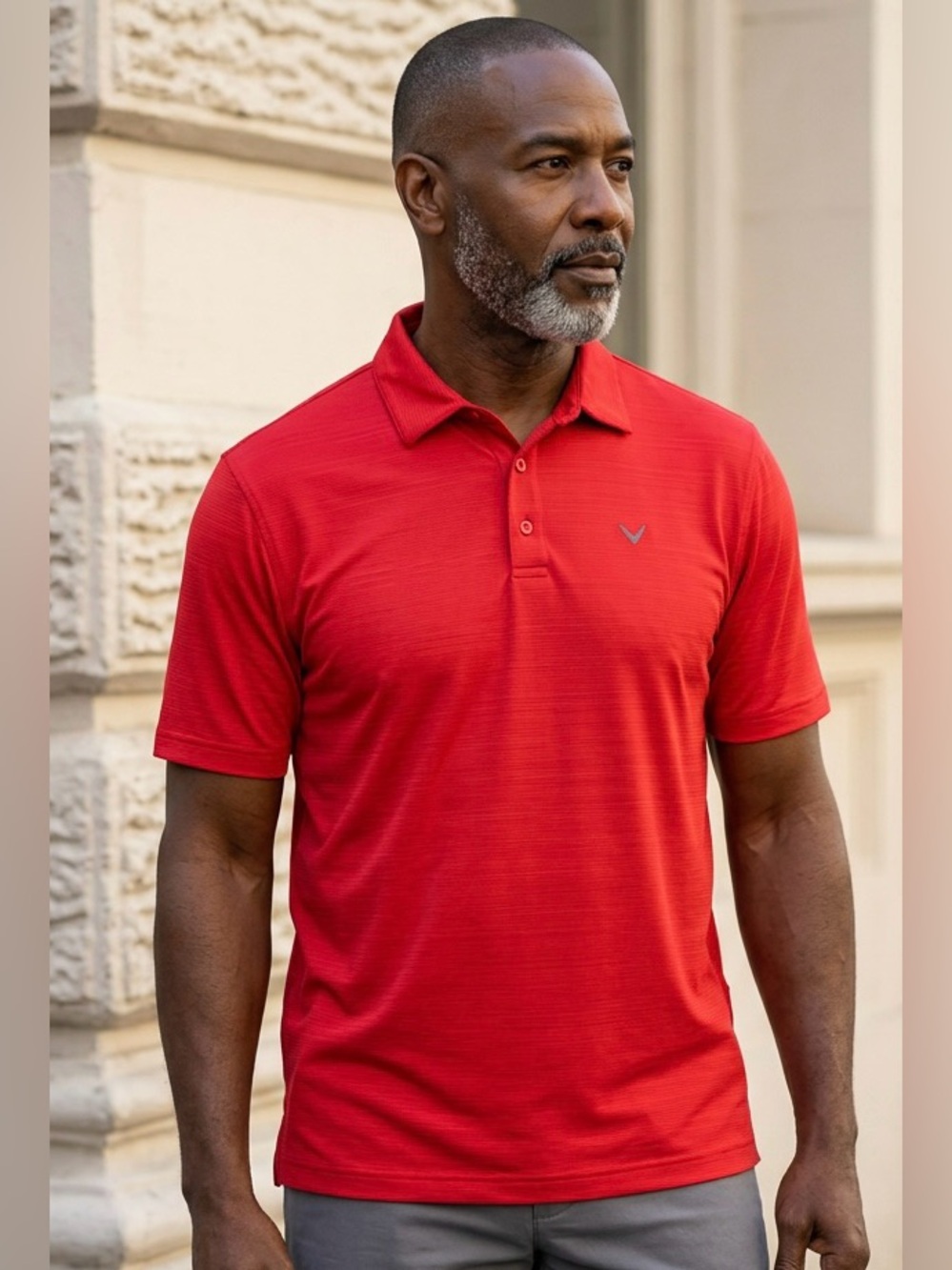 Callaway Athleisure Opti-Dri Red Polo Golf Sport Shirt-XL